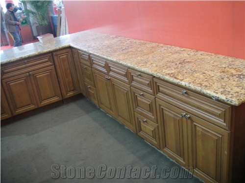 Yellow Granite Kitchen Countertops