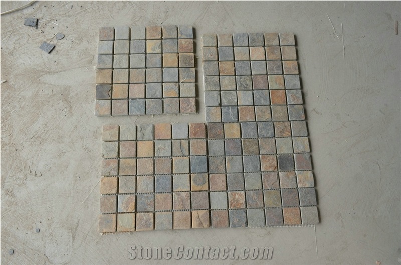 Autumn Slate Mosaic Pattern