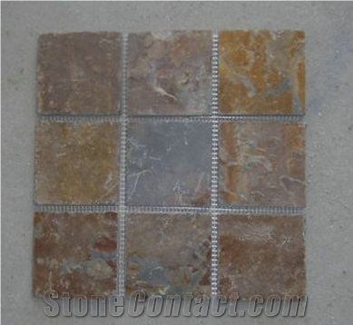 Autumn Slate Mosaic Pattern