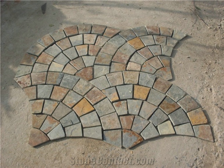 Autumn Slate Mosaic Pattern