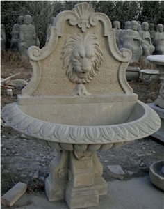 2015 Hot Sale Natural Beautiful Hand Carved Indoor and Outdoor Waterfall Wall Fountain Decoration