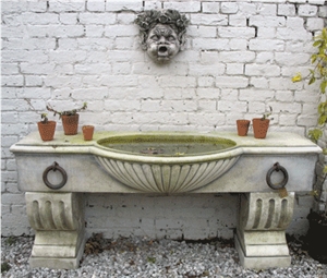 2015 Hot Sale Natural Beautiful Hand Carved Indoor and Outdoor Waterfall Wall Fountain Decoration