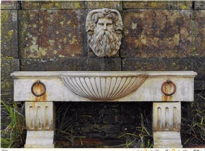 2015 Hot Sale Natural Beautiful Hand Carved Indoor and Outdoor Waterfall Wall Fountain Decoration