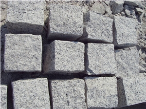 Cheap G603 Sesame White Granite Cobbles and Cubes