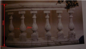 Exquisite White Outside Decorative Stone Balustrade and Railings