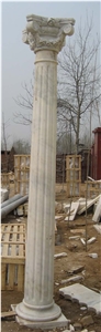 Hand Carved Natural Stone Outdoor Column and Pillars (Roman Column, Marble Column, Granite Column)