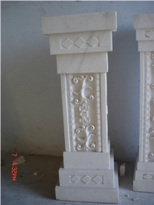 Hand Carved Natural Stone Outdoor Column and Pillars (Roman Column, Marble Column, Granite Column)