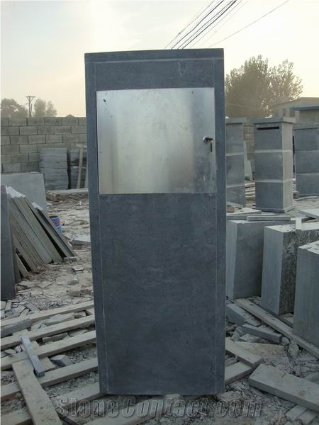 Natural Blue Limestone Mailbox, China Bluestone Letter Box