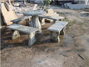 Stone Table , Garden Stone Table / Benches, Garden Stone Tables and Chairs