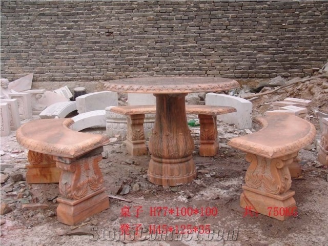 Stone Table , Garden Stone Table / Benches, Garden Stone Tables and Chairs