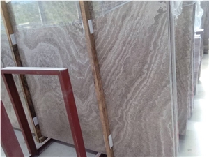 Crosscut White Oak/Timber Grey Marble Slabs