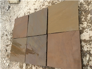 Multi Brown Sandstone Slabs & Tiles, Rajpura Brown Sandstone Tiles