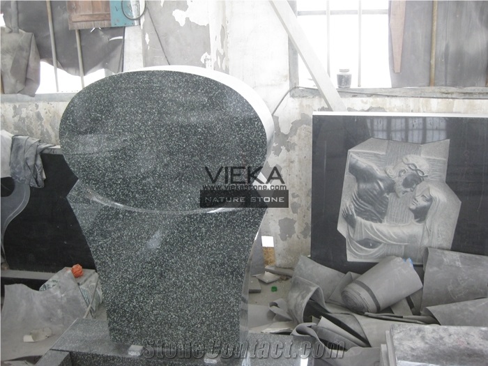 Beida Qing Granite Tombstone & Monument,Memorials,Gravestone & Headstone, Beida Green Granite Gravestone