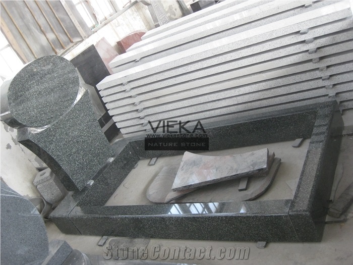 Beida Qing Granite Tombstone & Monument,Memorials,Gravestone & Headstone, Beida Green Granite Gravestone