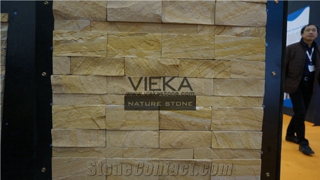 Culture Stone Panel,Wall Panel,Ledge Stone,Veneer,Stacked Stone for Wall Cladding 60x15cm Retangle Sandstone