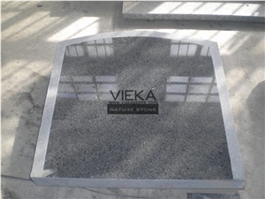 G654 Granite Tombstone & Monument,China Black Granite Gravestone & Headstone Sesame Black China impala Padang Black pingnan zhima hei china nero new impala dark grey Polished for Ireland and UK Market