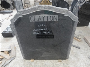 G654 Granite Tombstone & Monument,China Black Granite Gravestone & carve Headstone Sesame Black China impala Padang Black pingnan zhima hei china nero new impala dark grey Polished for Ireland UK