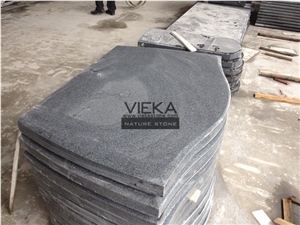 G654 Granite Tombstone & Monument,China Black Granite Gravestone & Headstone Sesame Black China impala Padang Black pingnan zhima hei china nero new impala dark grey Polished