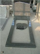 G654 Granite Tombstone & Monument,China Black Granite Gravestone & Headstone Sesame Black China impala Padang Black pingnan zhima hei china nero new impala dark grey Polished for Ireland and UK Market