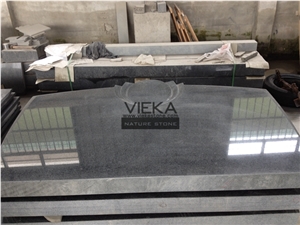 G654 Granite Tombstone & Monument,China Black Granite Gravestone & heart Headstone Sesame Black China impala Padang Black pingnan zhima hei china nero new impala dark grey Polished for Russian market