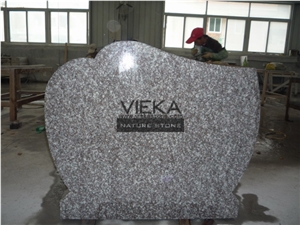 G664 Granite Tombstone & Monument,Poland Style Luoyuan Red Granite Gravestone