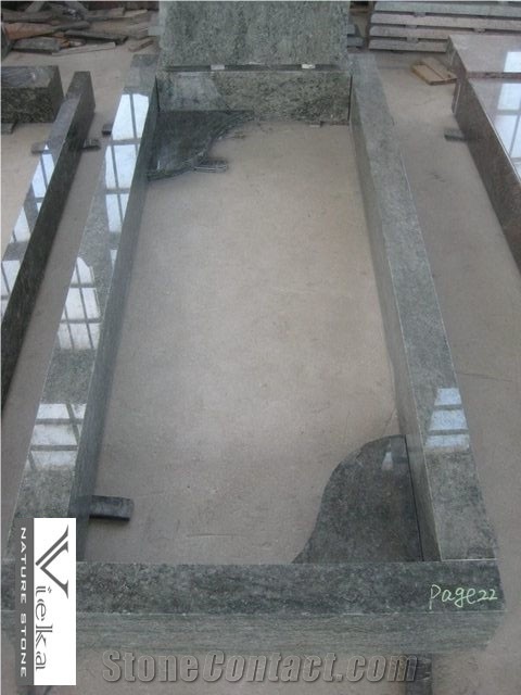 Green Granite Tombstone & Monument,Green Granite Gravestone