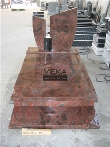 Multicolor Red Granite Tombstone & Monument,Red Granite Gravestone