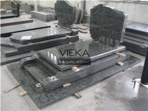 Olive Green Granite Tombstone & Monument,Memorials,Gravestone & Headstone