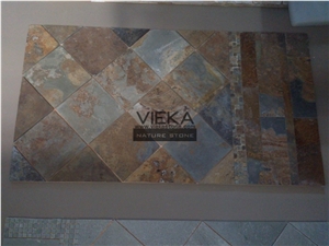 Rusty Slate,Multicolor Slate Tile