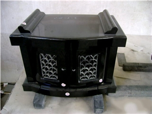 Shanxi Black Granite Tombstone & China Impala Monument,China Black Granite Gravestone & Headstone for Janpanese & Korean Market