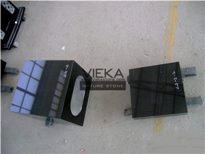 Shanxi Black Granite Tombstone & China Impala Monument,China Black Granite Gravestone & Headstone for Janpanese & Korean Market