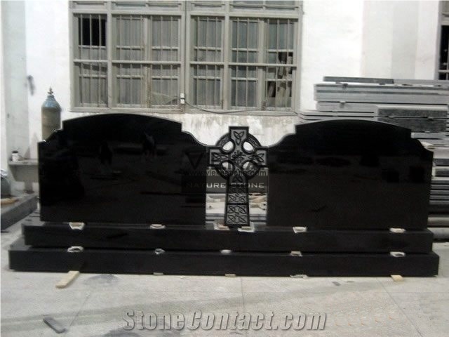 Shanxi Black Granite Tombstone & Monument,Memorials,Gravestone & Cross Headstone