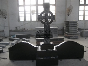 Shanxi Black Granite Tombstone & Monument,Memorials,Gravestone & Cross Headstone to Uk and Ireland Market