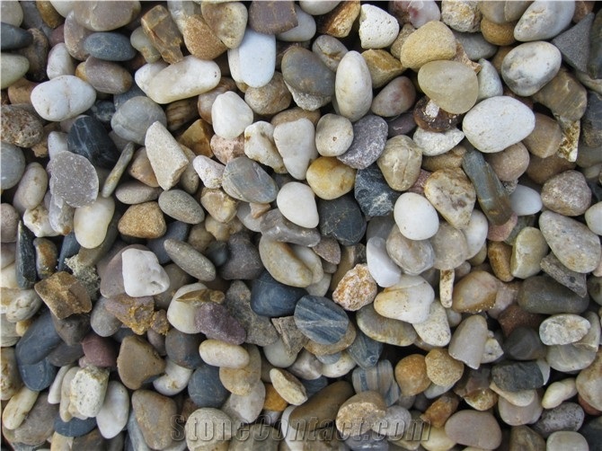 Flat River Stone Pebble Stone for Driveways Walkway