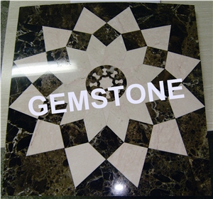 Floor Medallion Marble Cnc Cutting Waterjet