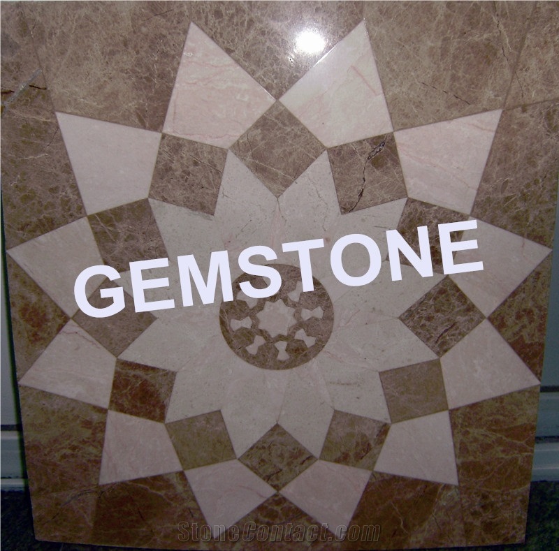 Floor Medallion Marble Cnc Cutting Waterjet