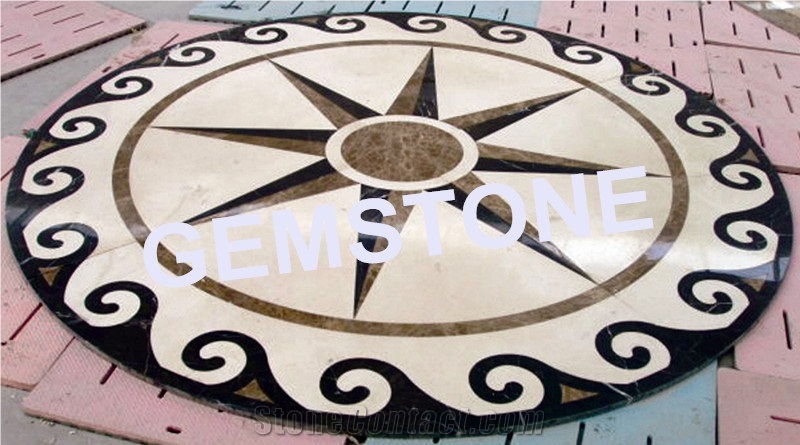 Marble Square Medallions Waterjet Medallions