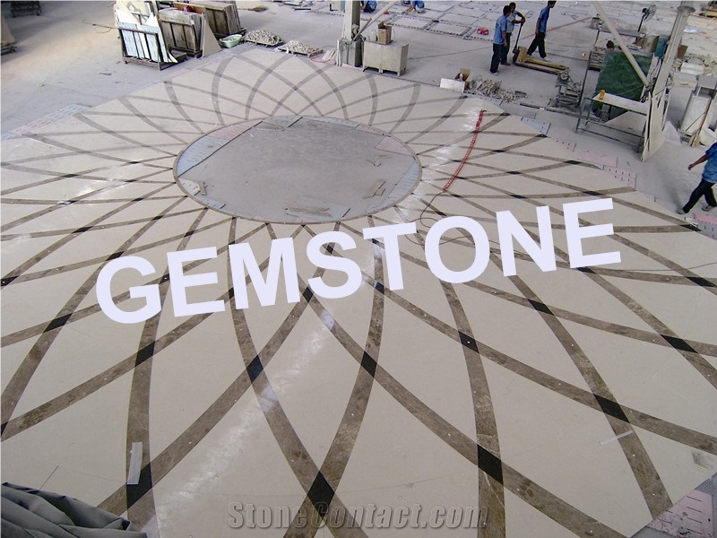 Marble Square Medallions Waterjet Medallions