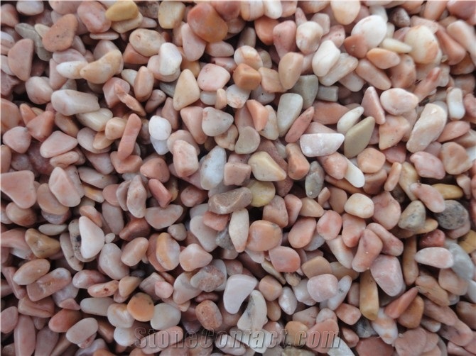 Polished Red Pebble Stone Landscaping Stone