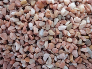 Polished Red Pebble Stone Landscaping Stone