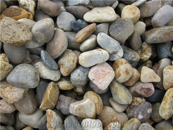 Polished Red Pebble Stone Landscaping Stone