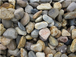 Polished Red Pebble Stone Landscaping Stone