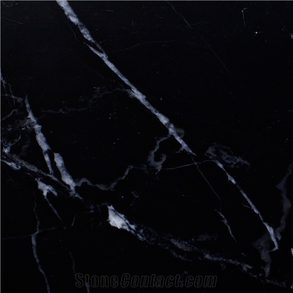 Negro Marquina Slabs & Tiles, Nero Marquina Select Marble Tiles