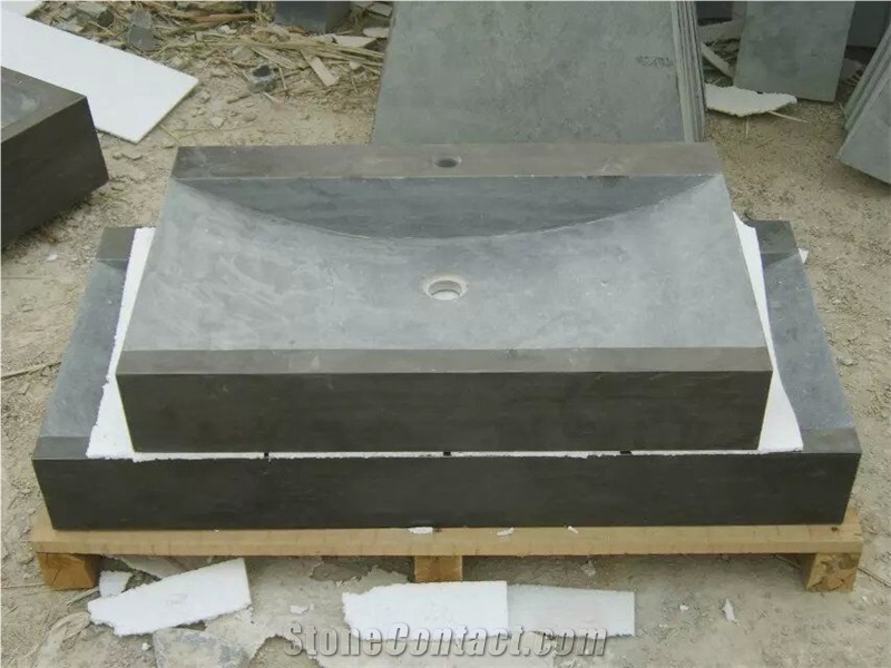 Blue Limestone Honed Washing Basin
