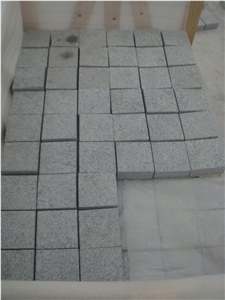G343 Shandong Grey Granite Net Paste Cobble Stone