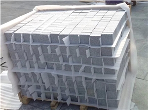Grey Granite G343 Small Cube, Cobble Grey Granite G343 Small Cube, Cobble