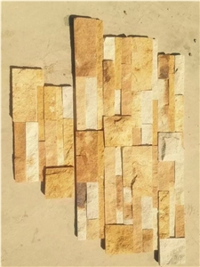 Yellow and White Sandstone Culture Stone