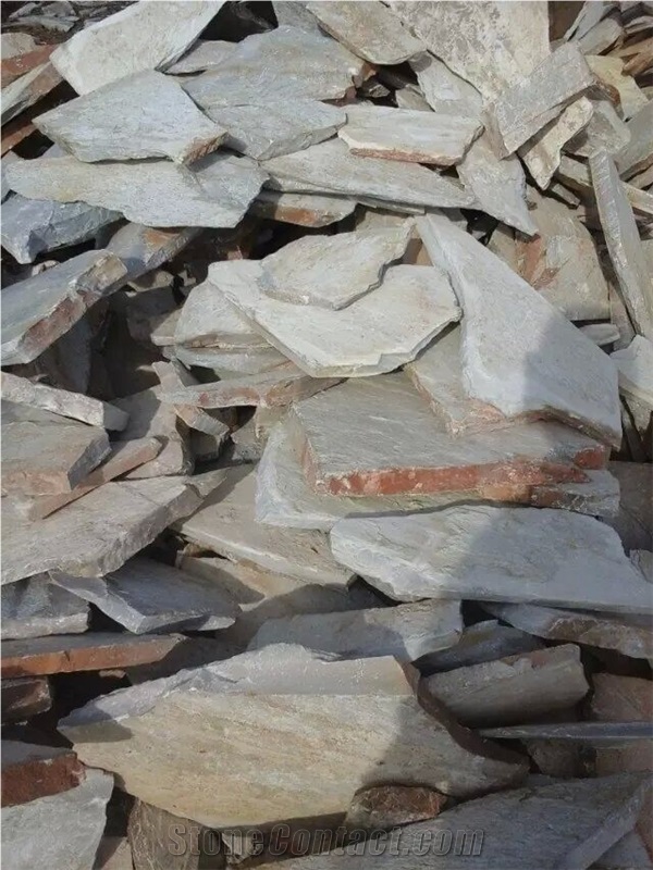 Yellow Slate Craze Paving Random Paving