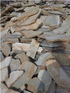 Yellow Slate Craze Paving Random Paving