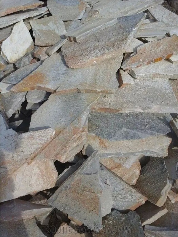 Yellow Slate Craze Paving Random Paving